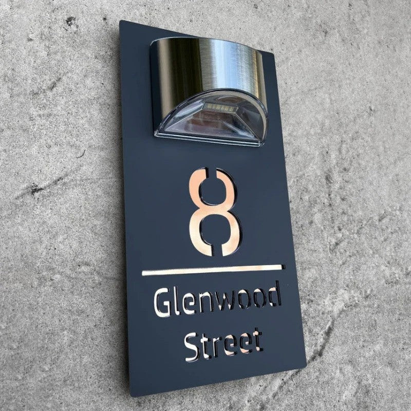 GlowDigit | Luksusowy numer domu z oświetleniem
